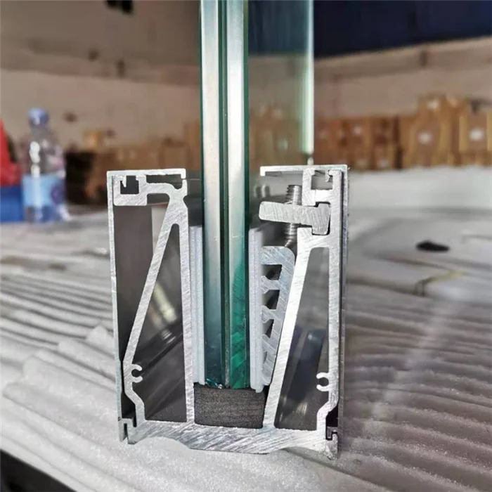 Горячая Распродажа алюминиевый профиль со шлицем U-образный алюминиевые перила базовые профили для стеклянных поручней/балкона