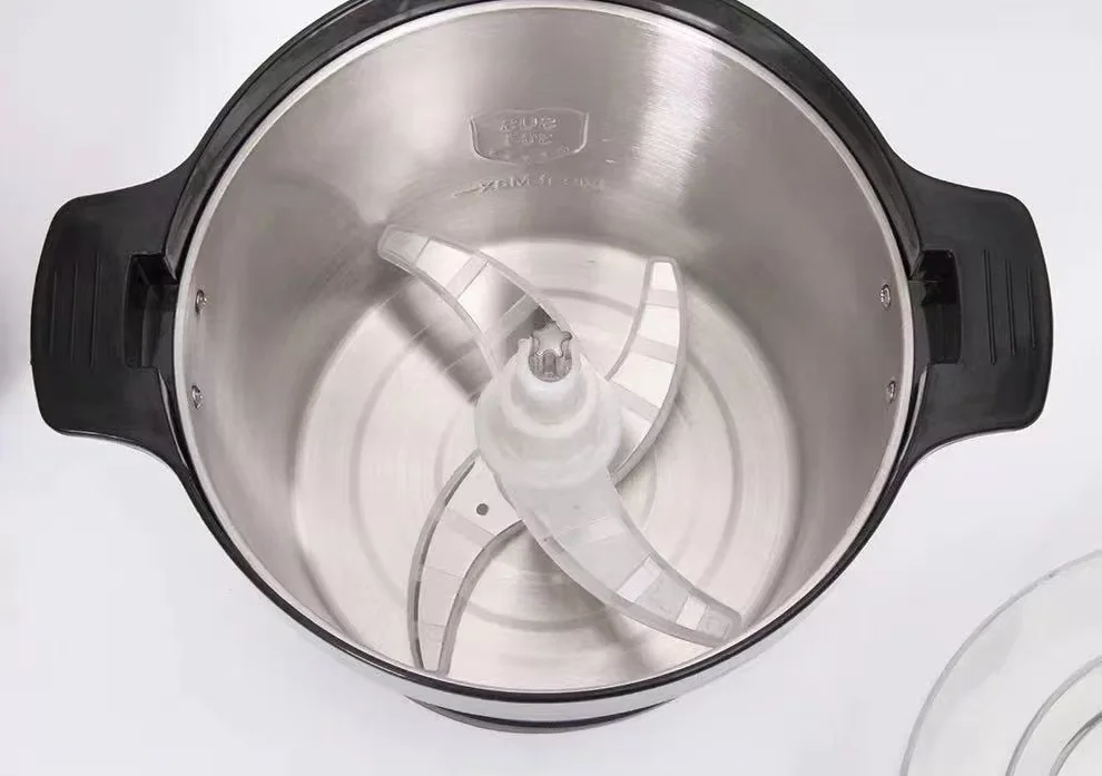 Meat Grinder 6L capacity 1000W Stainless Steel Bowl Chopper Meat Grinder Electric grinder commercial household use