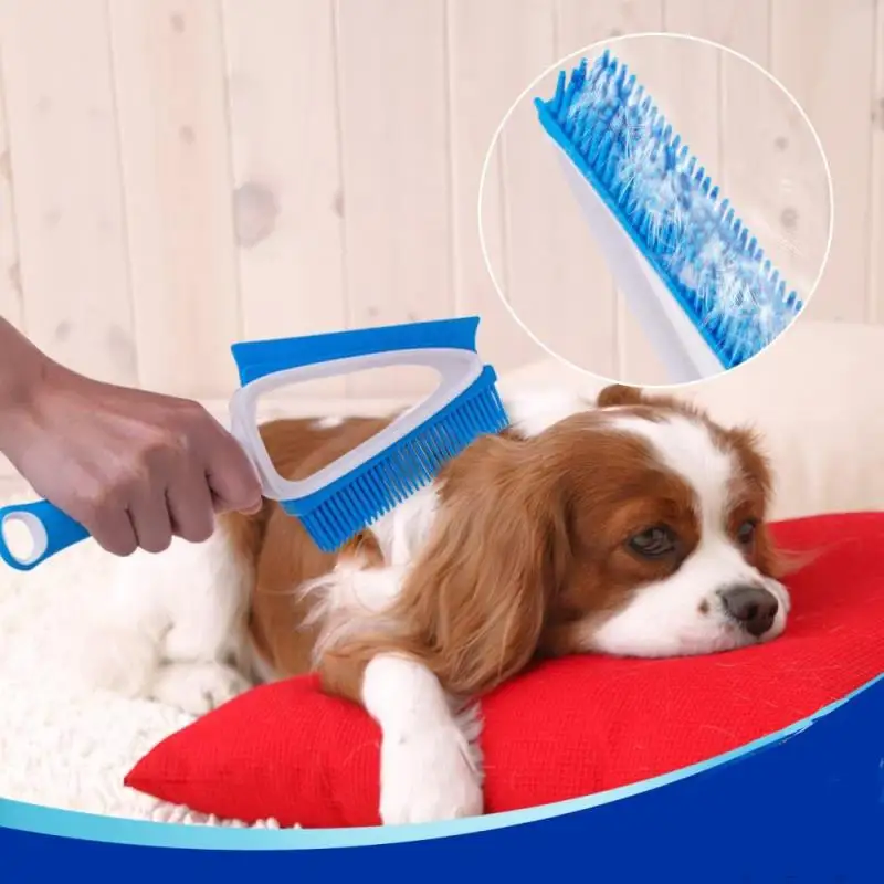 FF339 Corner Sofa Desktop Brush Set Pet Hair Remover Home Cleaning TPR Brush Silicone Window Scraper Mini Broom and Dustpan Set