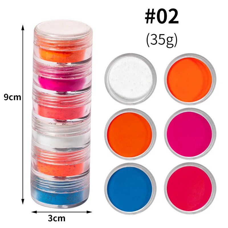 Popular Nail Candy Halo Dye Powder ,Ultrafine Luminous Pearlescent High-Gloss Halo Powder,Neon Pigment Nail  Powder .
