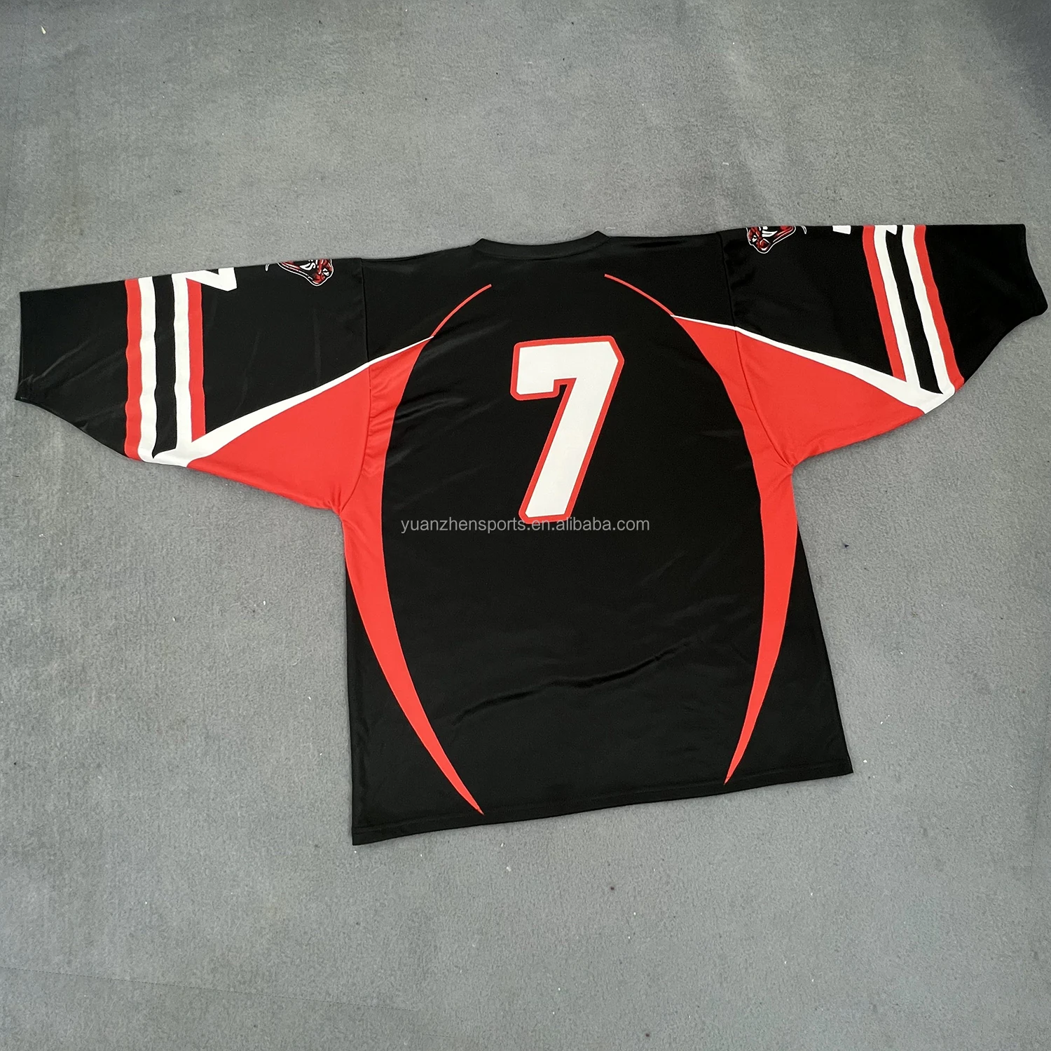 Custom logo and number sublimation printing color ice hockey