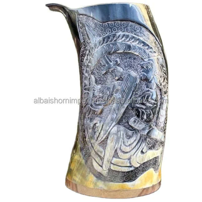 Modern New Design Horn Viking Beer Tankard Mug American Style Wholesale Price From India for Party