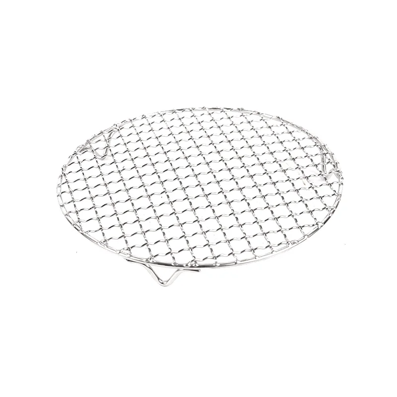 round BBQ mesh grill Korean stainless steel Disposable barbecue net