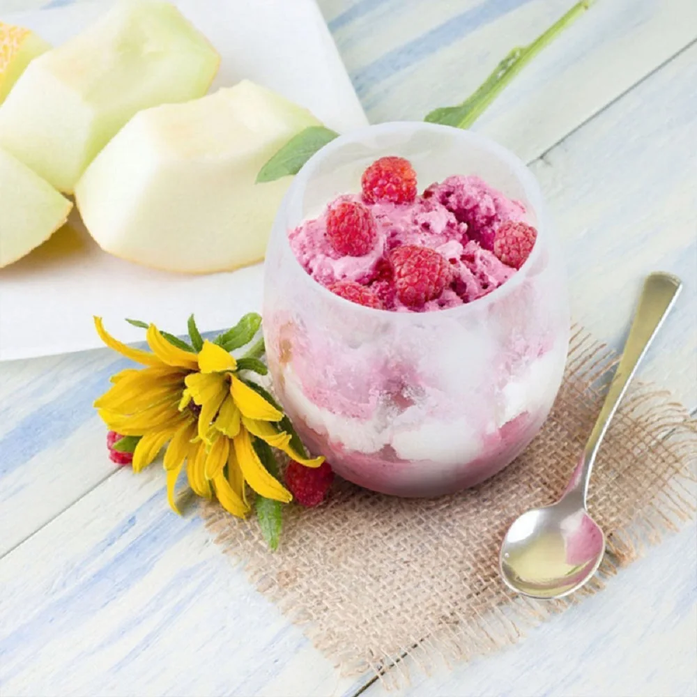 Stemless Silicone Glass Wine Tumbler Wine Cup for Home,Office,Birthday,Wine,Coffee,Drinks,Champagne,Cocktails