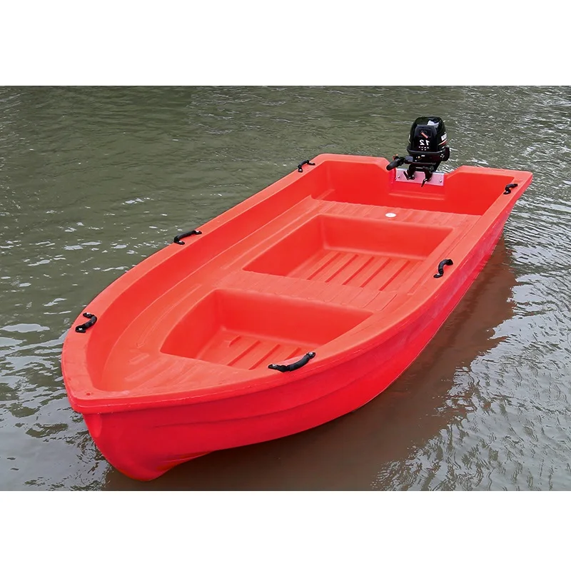 
Durable 4-8 Persons 4meter Large Speed Fishing PE Plastic Boat with Electric Motor 
