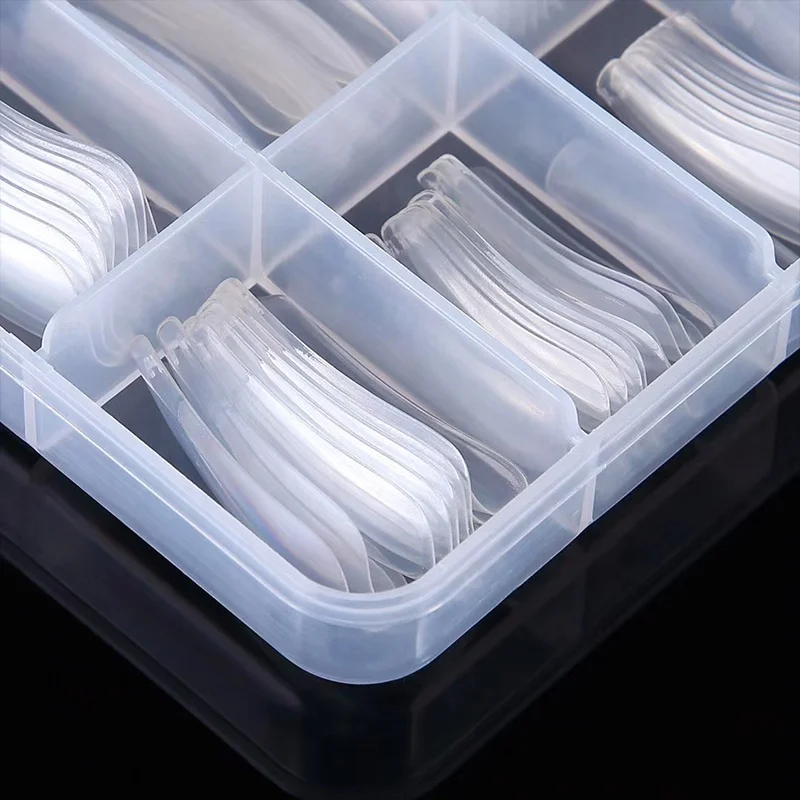 Professional Fashionable High-Quality Boxed 100 Long Ballet False Nail Sets With Full Coverage