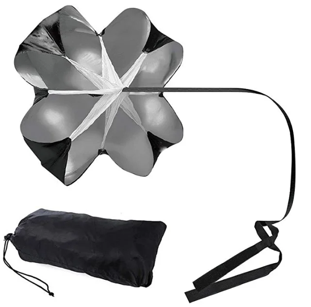 Running Speed Training Parachute Sprint Chute Resistance Umbrella with Adjustable Strap Fitness Strength Training Parachute