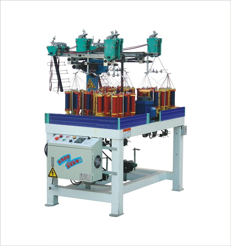 High Speed Rope Braiding Machine High Weaving Density TongHong YF09-8-90-A quality High Speed elastic Knitting Machine