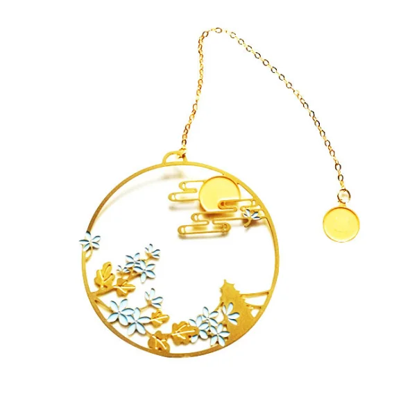 Custom Logo High Quality Wholesale Metal Crafts Books Blank Metal Book Marks Bookmark For Business Gift