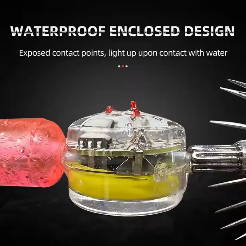 Electronic LED Octopus Squid Jig Hook Lure Deep Sea Bass Bait Fishing Tackle Luminous Accessories for Professional Fishing
