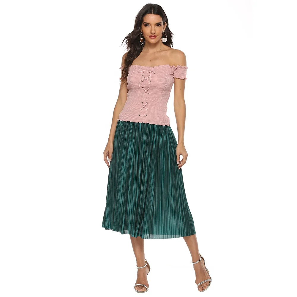 
Elegant temperament solid skirt womens clothing manufacturers summer women clothing 