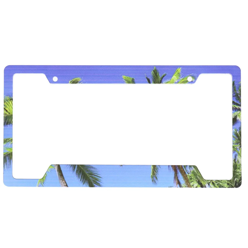 Custom car american standard license plate frame full color ABS plastic plate cover personal design plate holder