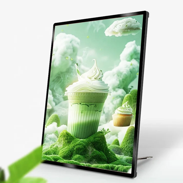 China Manufacturer A4 led lightbox advertising 22.5*30.4CM box lightbox 8w single sided lightbox sign Ultra-thin LED Light Box