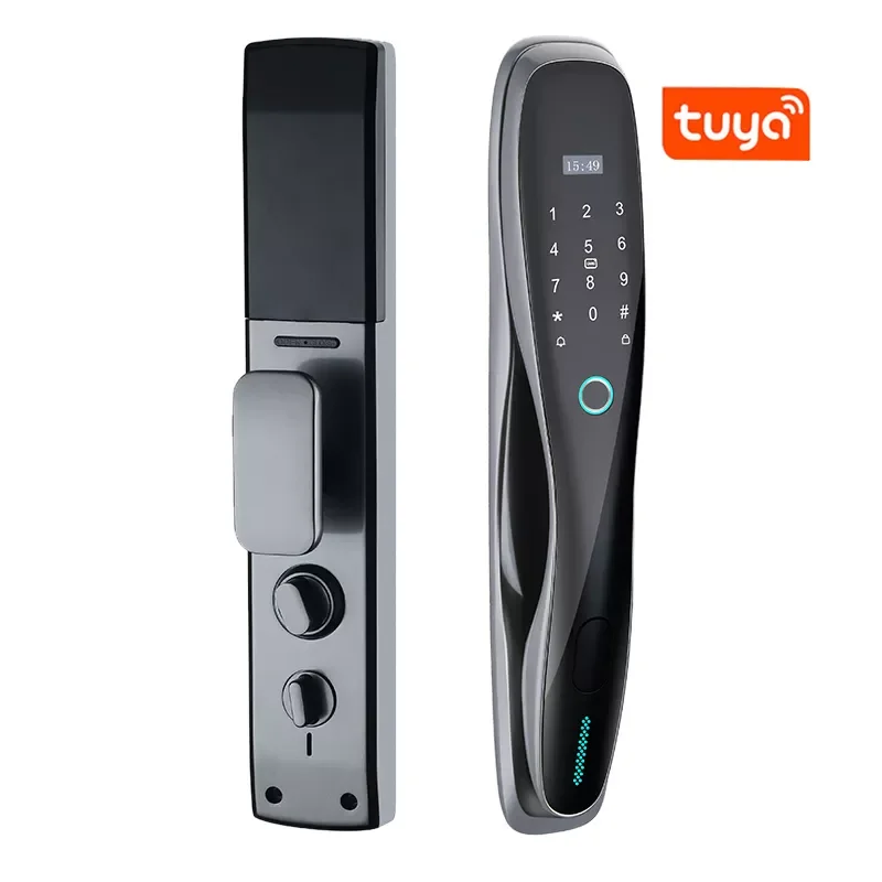 Fingerprint Locks Finger Touch Screen electronic Handle Home Locker Apartment Smart front office Door Lock with Tuya