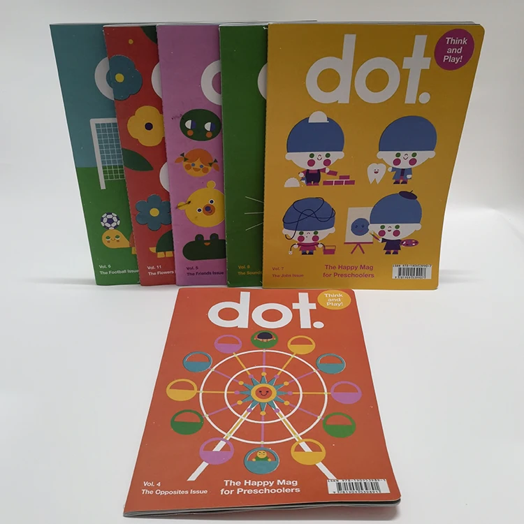 Custom Self Publishing Services children activity book Kids sewing saddle stitching magazine book printing