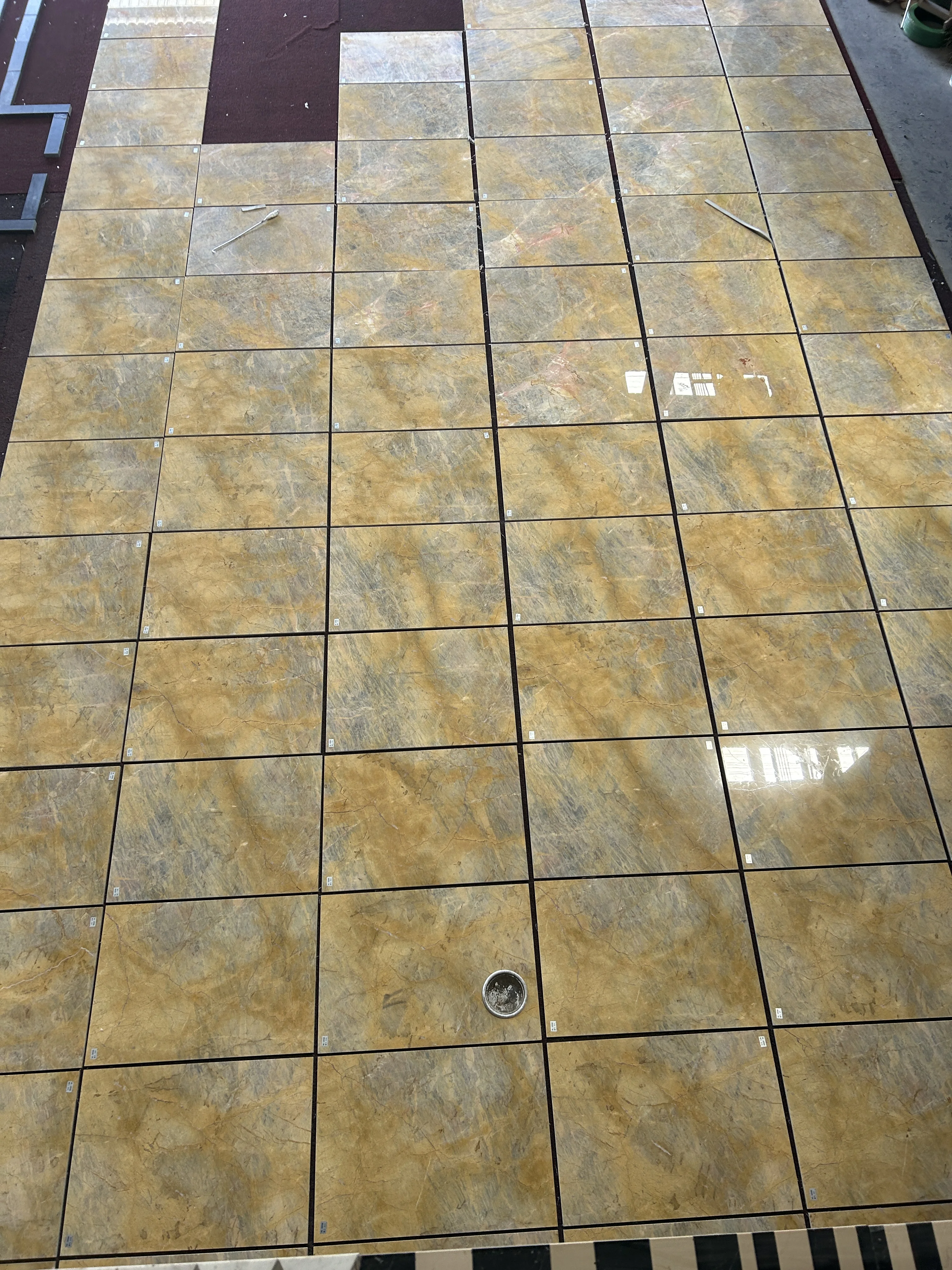 Golden Spider Marble Luxury flooring golden marble low price marble  slab floor and wall tiles