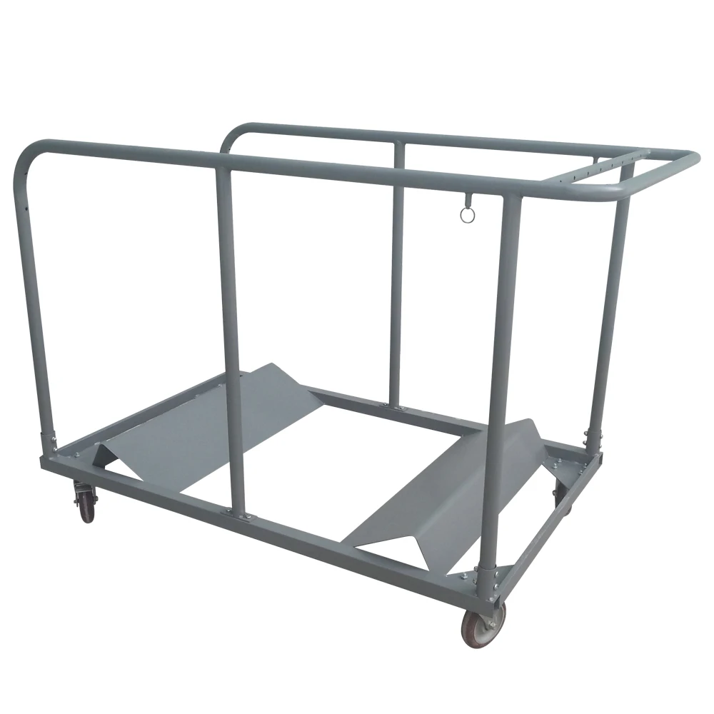 Steel trolley for table