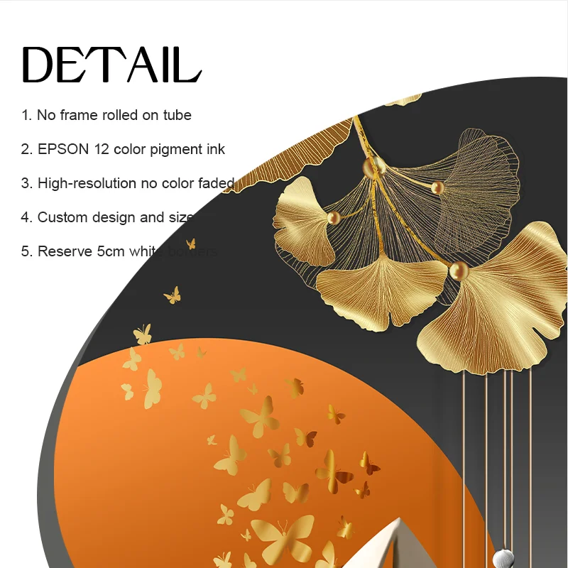 Luxury Hotel Interior Large Paintings Wall Art Decorative Painting Wall Decor Painting