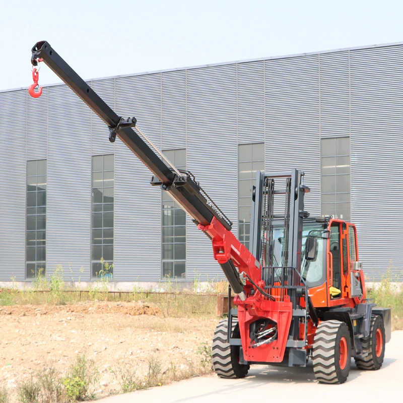 High Quality Quick-setup 2~5 Ton Hydraulic Forklift Jib Crane Matching Forklift Crane for Agricultural Sector