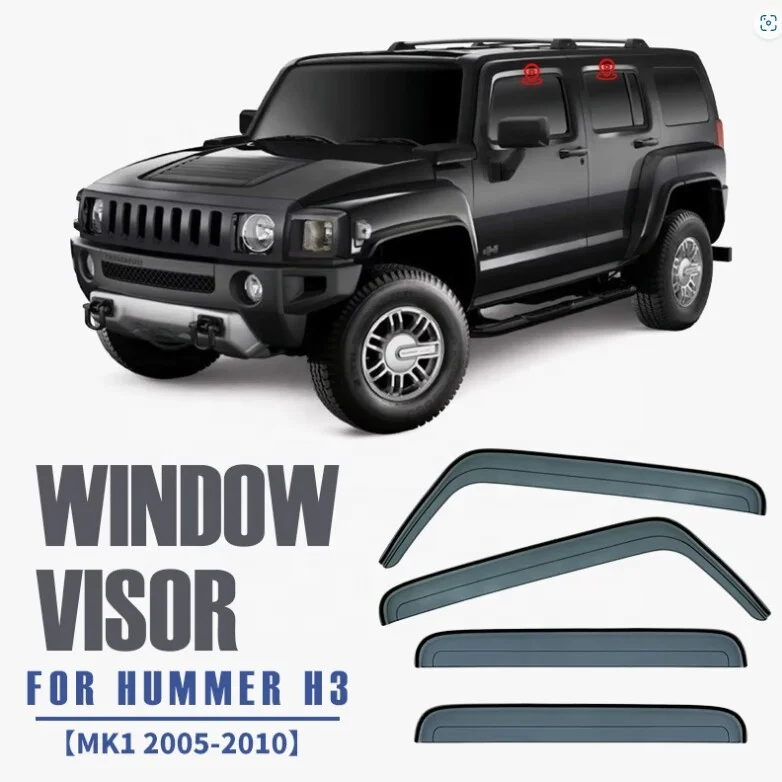 YCSUNZ 4piece/set Side Window Deflector Rain Door Visor For Hummer H3 2005-2010 Accessories