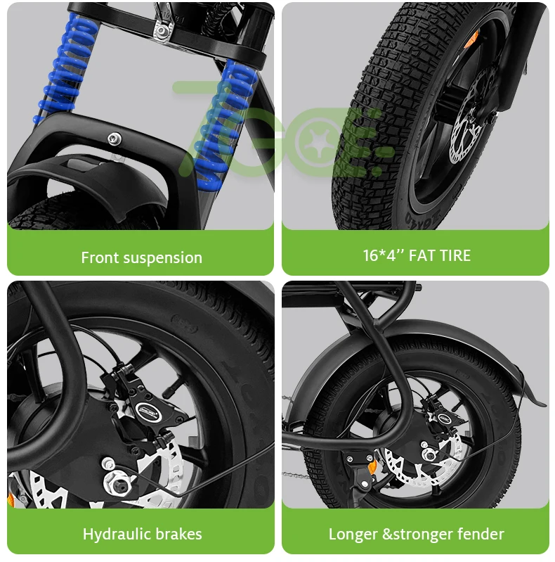 7GO EU Warehouse Fast Shipping 36V 15Ah 250W Motor with Integrated LED Lights Alloy aluminum Frame Electric City Bike