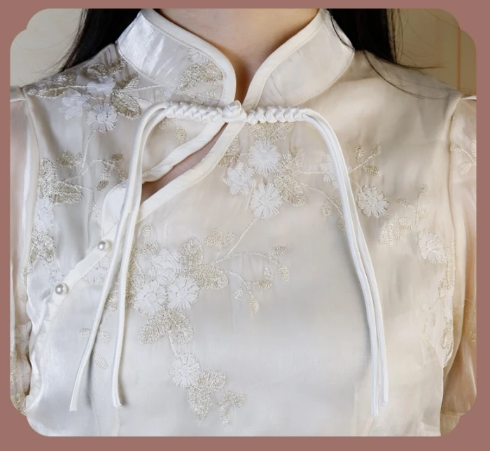 Handmade button long tail button Chinese qipao button