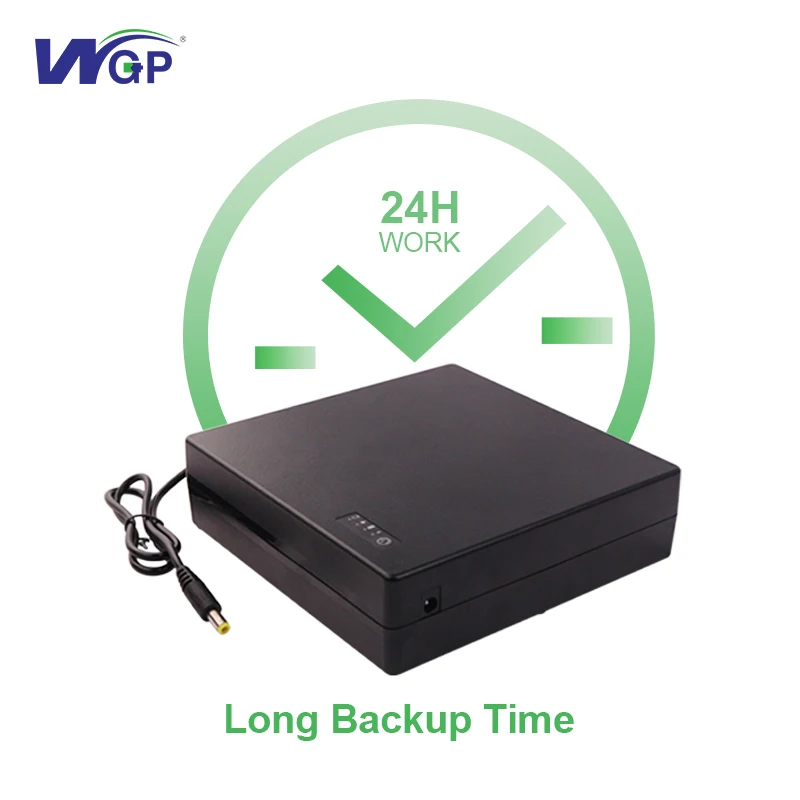 WGP UPS большой емкости DC 12 Вольт вольт 3A 111 ватт-час резервная батарея OEM Настройка мини-UPS для Wi-Fi маршрутизатора модемной камеры