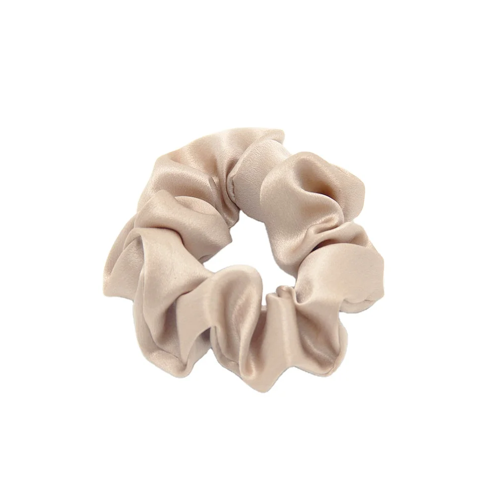 
19 momme Wholesale Colorful Elastic Silk Scrunchies Decorating Hair Scrunchies Ties 