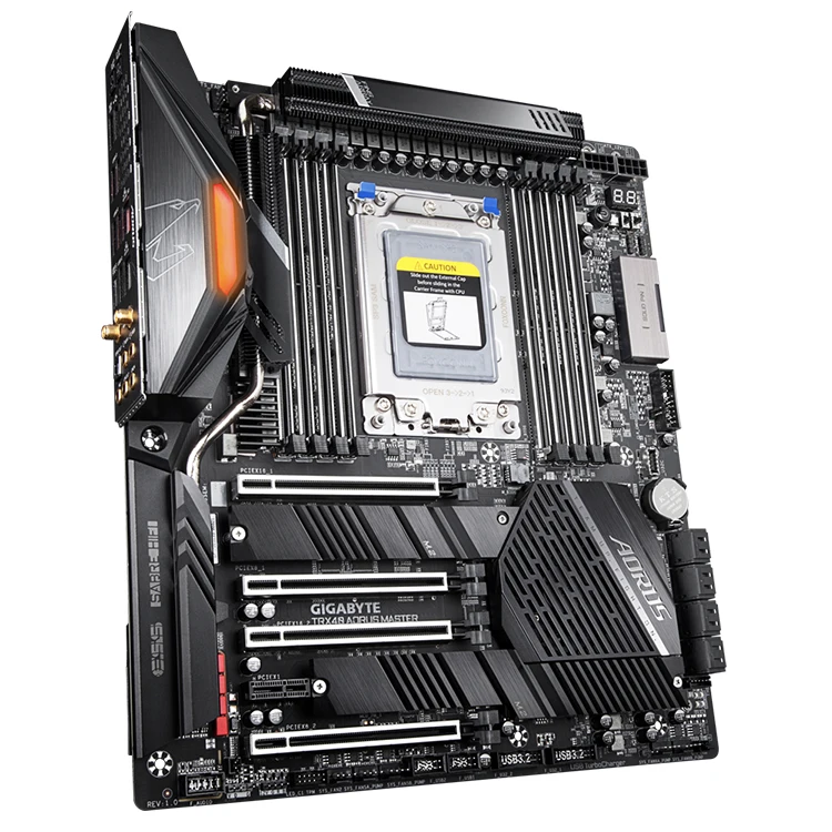 
GIGABYTE AMD TRX40 AORUS MASTER Gaming Motherboard Used for 3rd Gen AMD Ryzen Threadripper Processors 