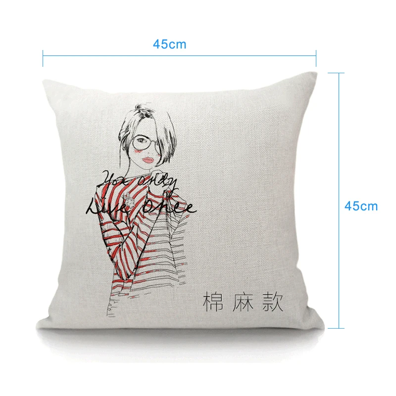 16inch Home Throw Linen Pillow Case Sublimation 40x40cm Custom Velvet Plain Cushion Cover For Sofa Pillow