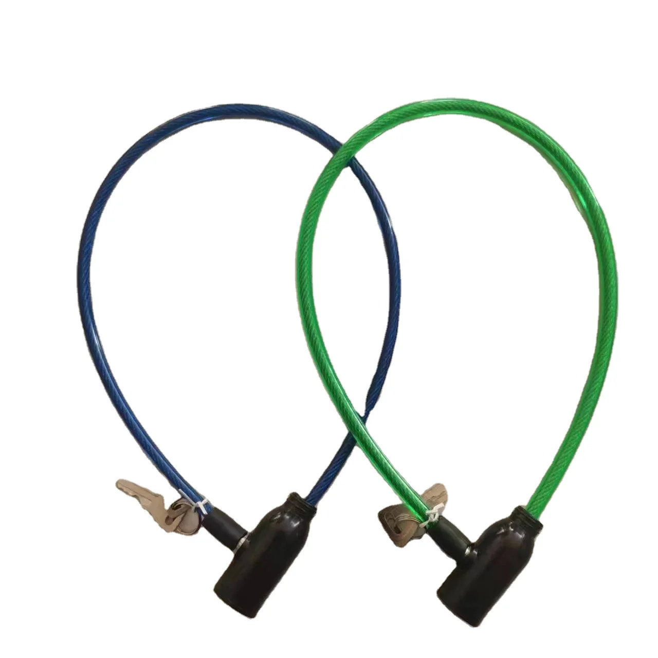 Steel Universal Protective Bike Locking Pvc Coated Coil Steel Cable Chain Anti-theft Lock