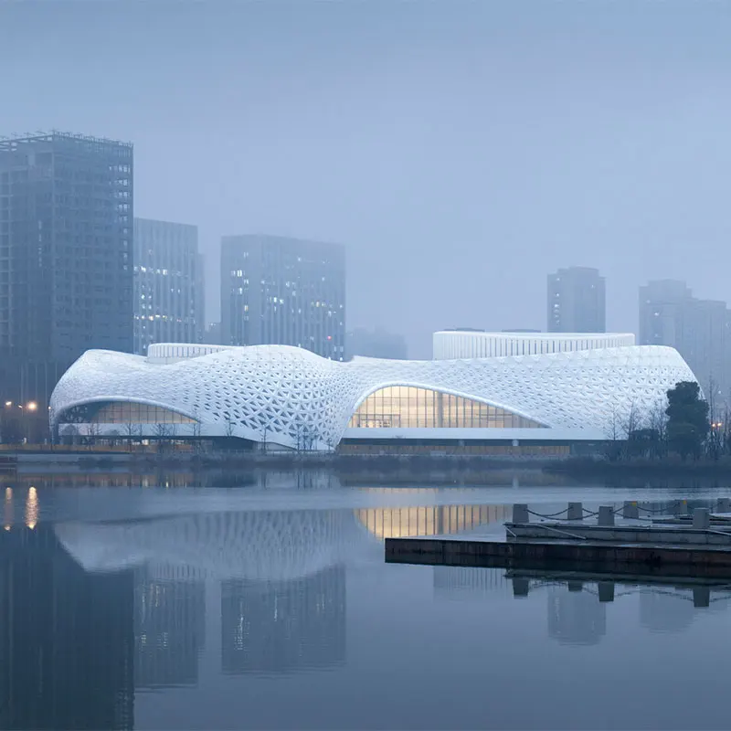 Modern Design Aluminum Metal Facade Panel Exterior Wall Cladding For Outdoor Hotel Decoration