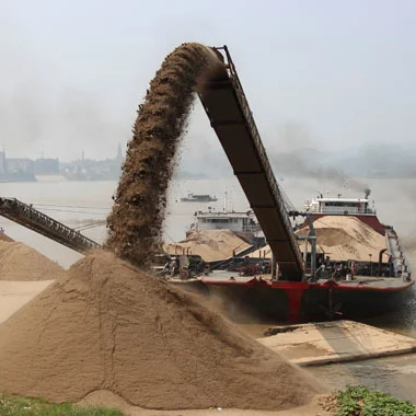 China BEST Loading 500 tons self discharging self propelled sand transport barge/ship in stock with low price