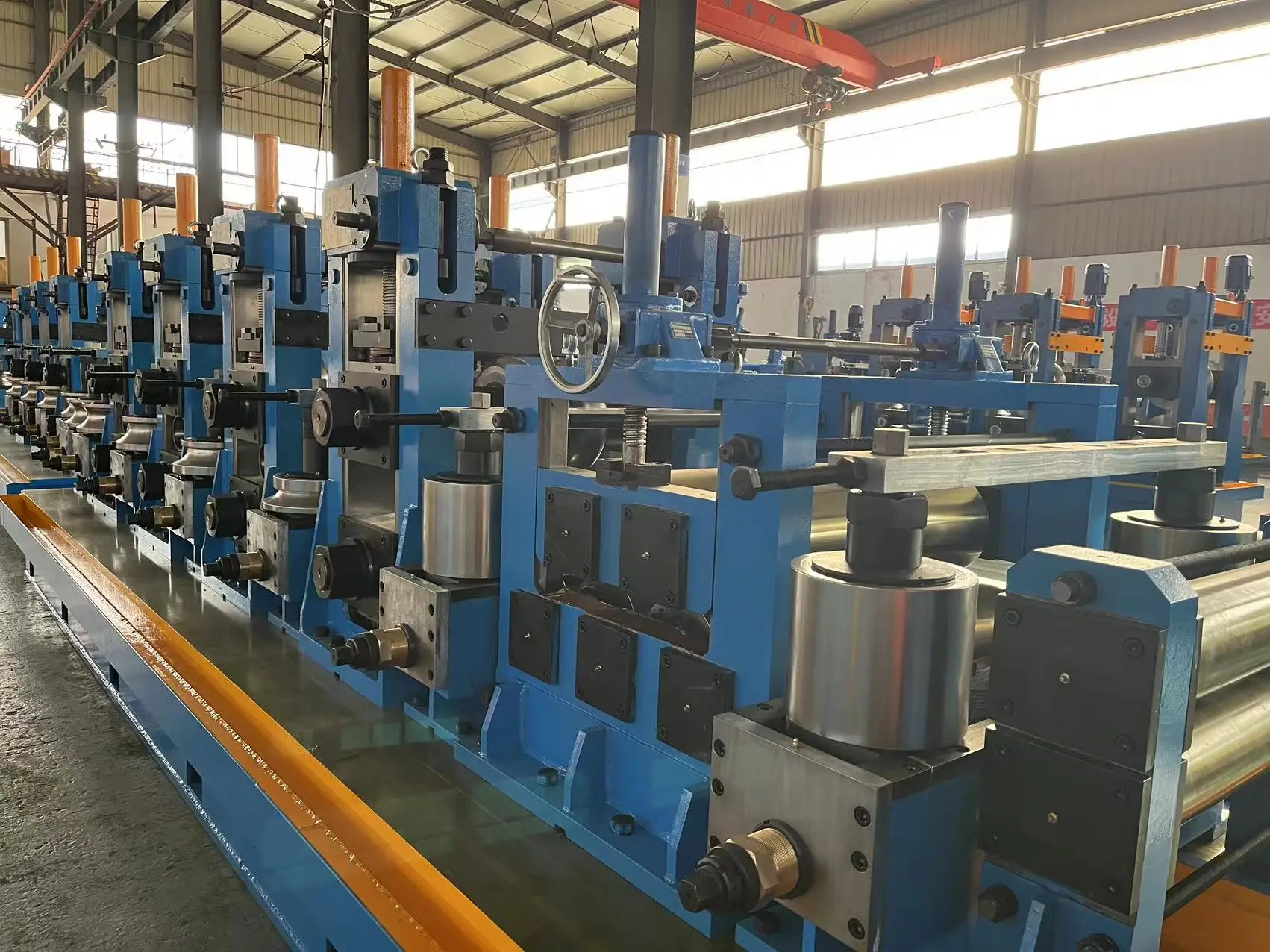 ERW 76 Carbon Steel Pipe Product Machine Tube Mill Line