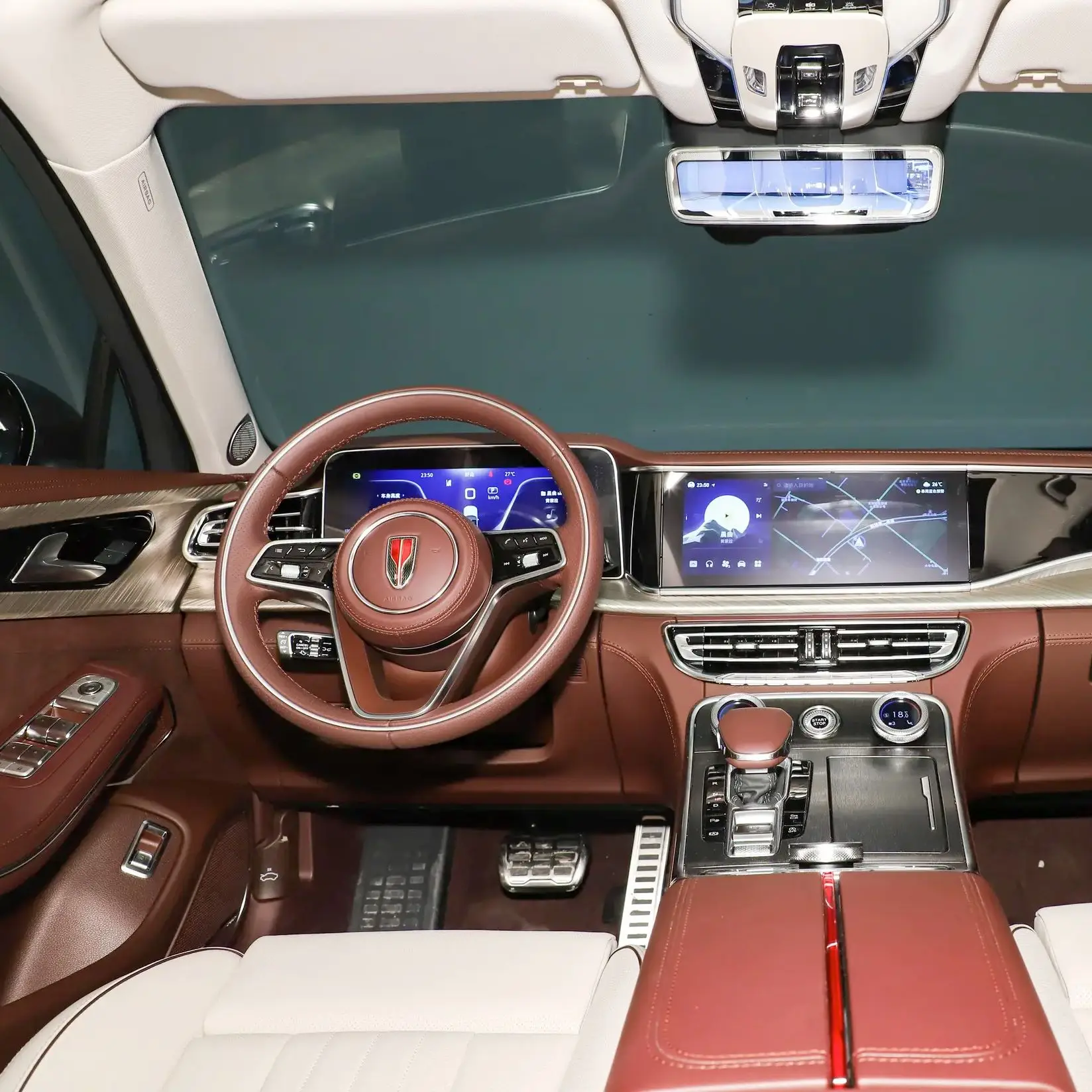 Оптовая продажа Hongqi H9 2 0 Т новый автомобиль с турбонаддувом 48 В светосмесительная система 185 кВт/208 кВт Евро VI RWD привод кожаных сидений R20