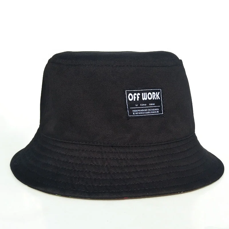 custom polyester material double sides sublimation digital printing pattern fishing hat reversible 100% cotton bucket hats