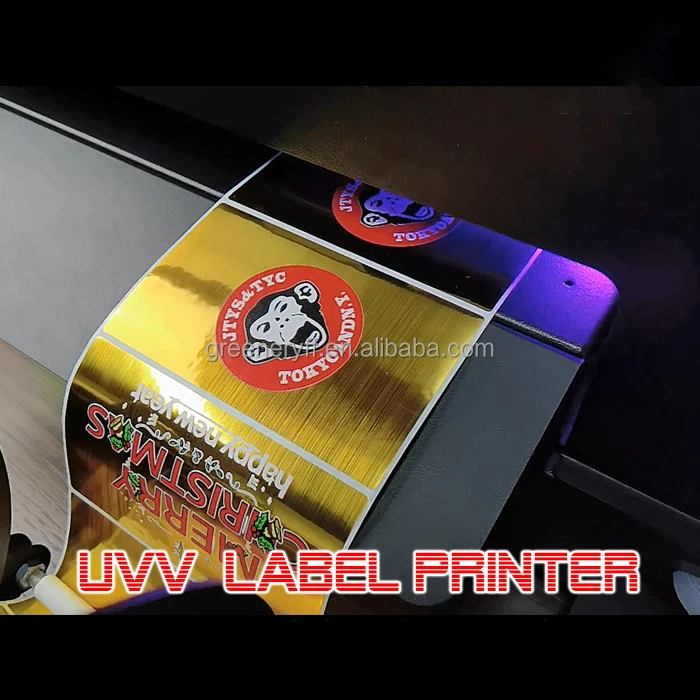 A3 UV Digital Inkjet Label Printer Machine for Printing Labels Uv Printer Foil PVC BOPP PE Paper Roll with LED Core Components