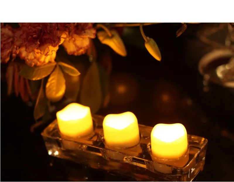 3D flameless LED candle light  set 3 candles real paraffin wax led candles with remote control 2C battery 2/4/6/8 timer function