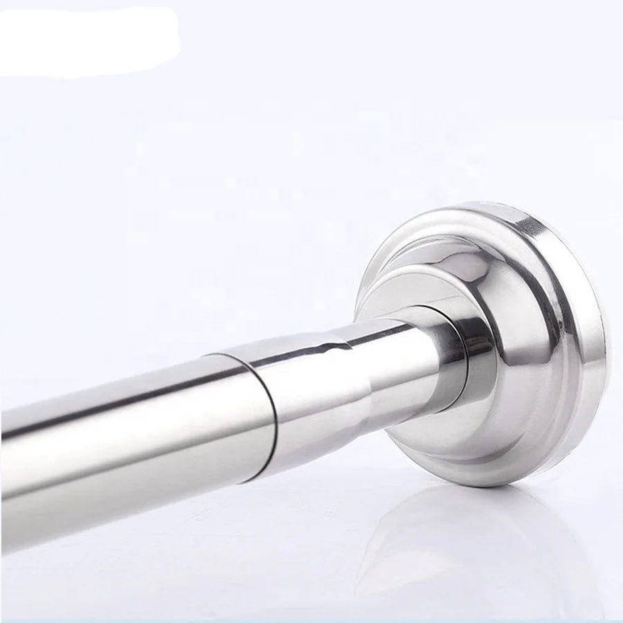 
2020 new design stainless steel decor shower tension rod extend tension pole spring 