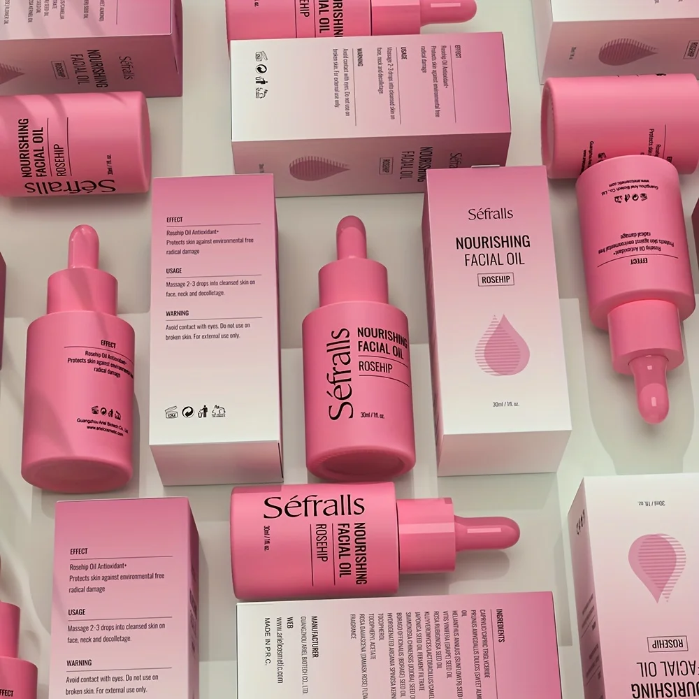 Rosehip Face Essence Oil Soothing Plant Extract Firming Skin Facial Massage Moisturizing Skincare Facial Serum Repairs Dry Skin