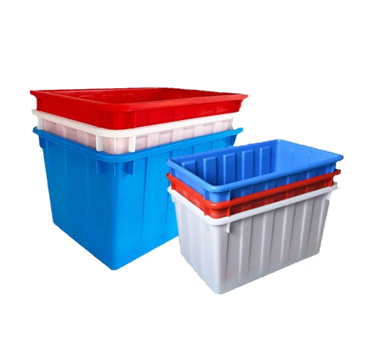 China factory wholesale plastic storage boxes with wheels plastic packing box