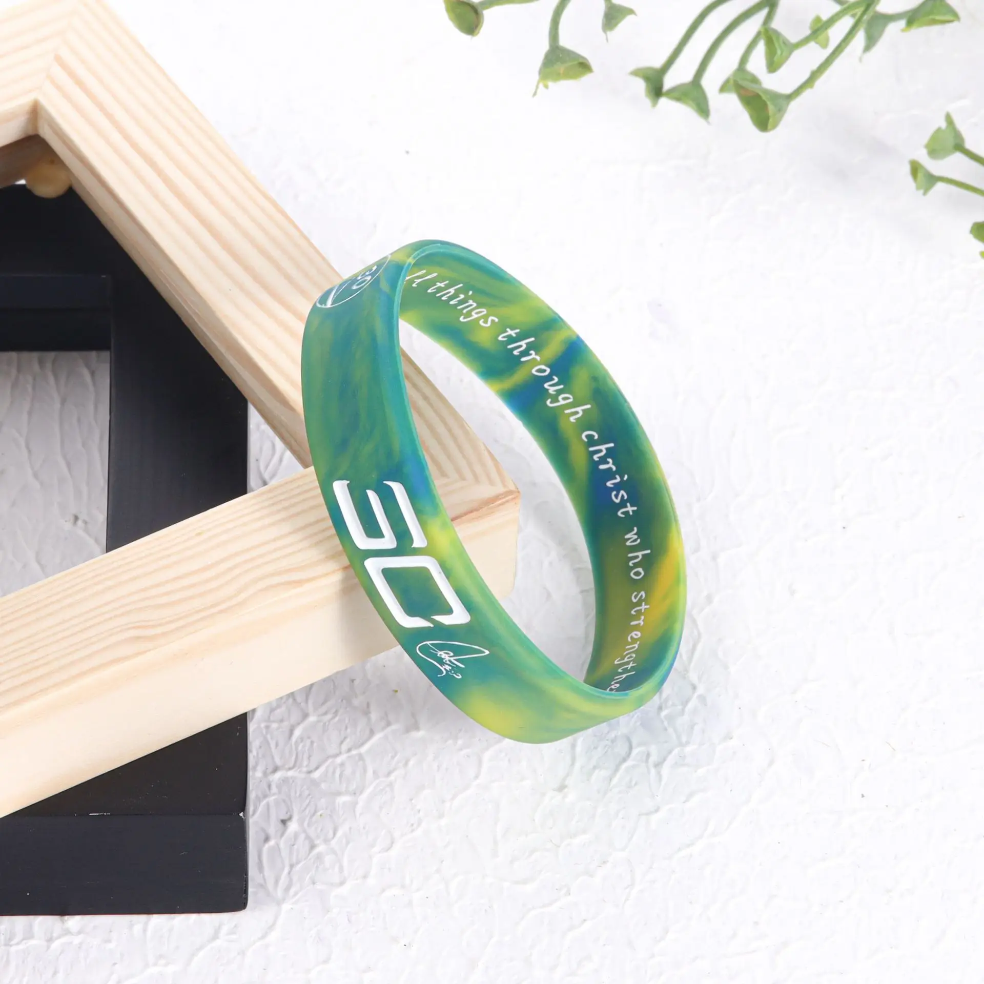 Basketball bracelet player avatar inspirational lava camouflage silicone sports wristband star bracelet sports bracelet