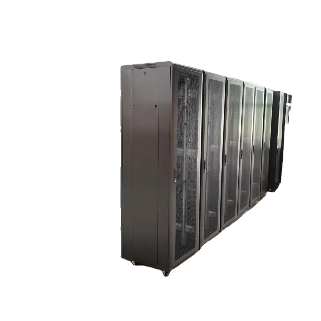 19 Inch SPCC 22U-42U network cabinet Open Frame open rack 4 post loading 150KG