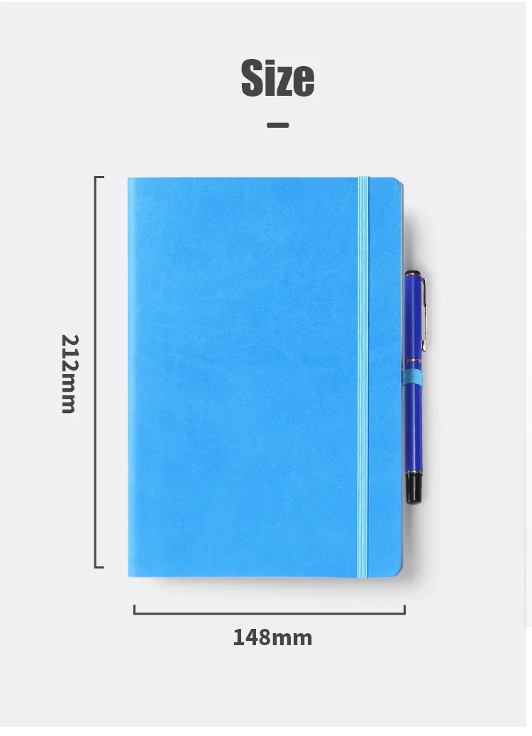 Hot Sale A5 Pocket Leather Custom Journal soft cover leather notebook custom journal With Logo For Students