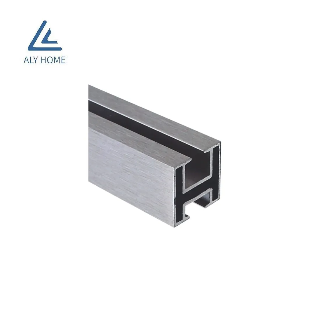 ALY HOME hot sales  aluminium alloy curtain  accessories double curtain track square curtain track