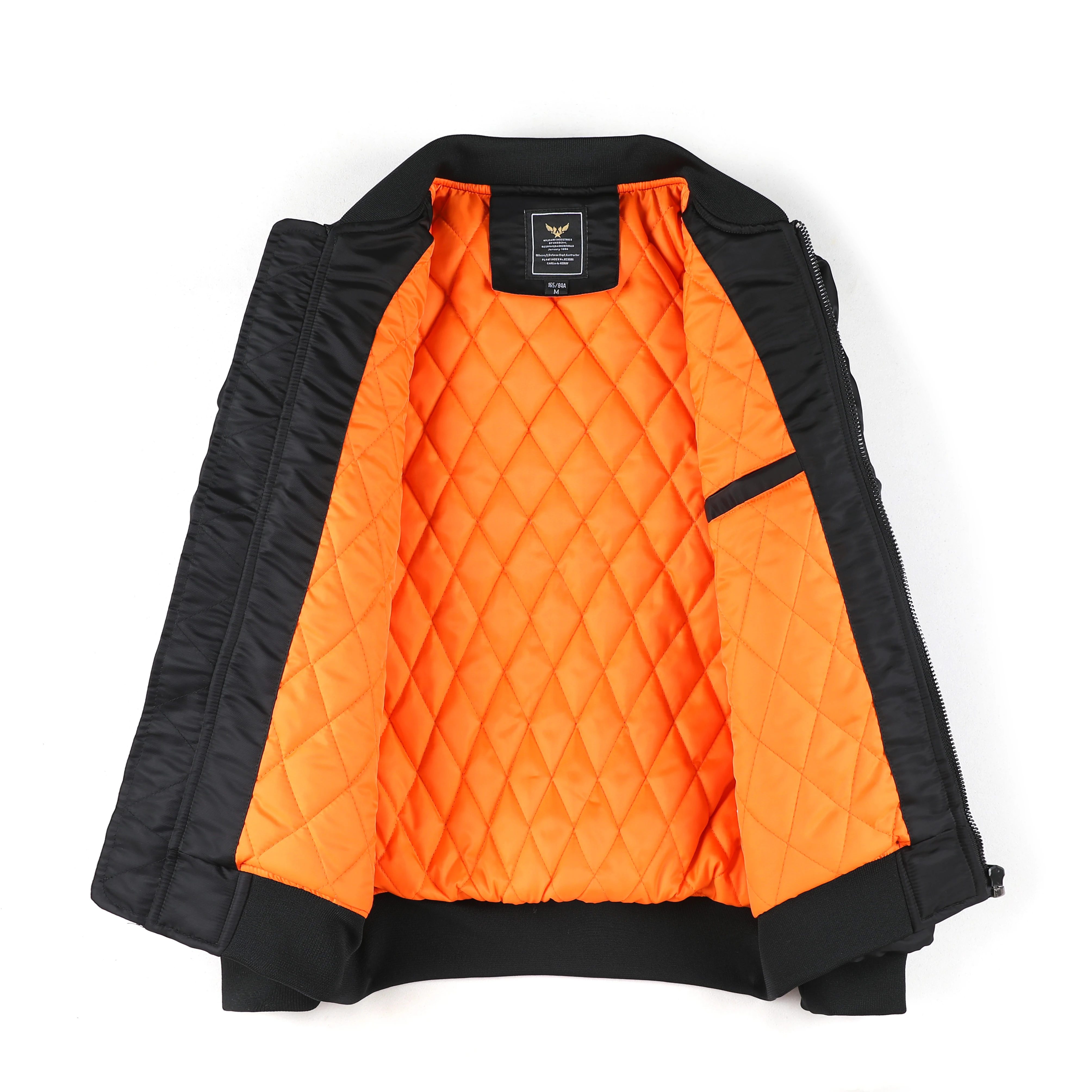 MJQ22 Unisex Popular Warm padded Outdoor Satin Bomber Green Black Winter Jacket wholesale coaches jacket