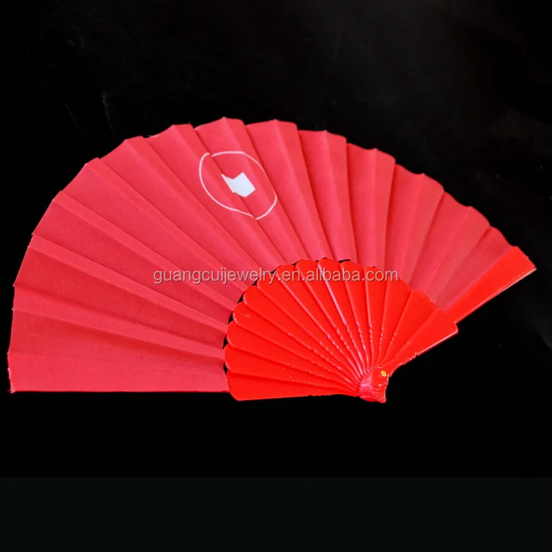Wholesale custom logo digital printed promotional office red nylon cloth hand