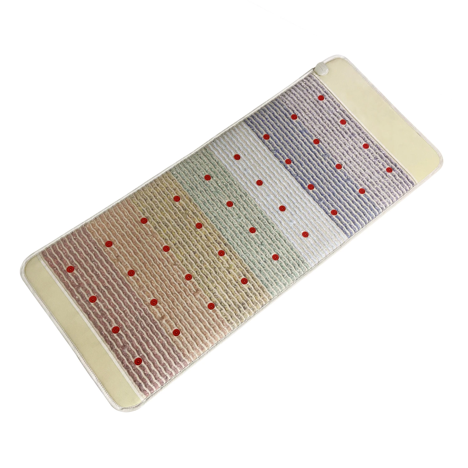 BIO AMETHYST PAD 9 NATURAL CRYSTALS WITH PEMF NEGATIVE IONS MATTRESS HEAT CHAKRA RAINBOW MAT