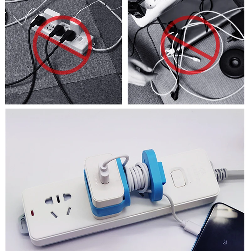 2022 New Protection Fixed Silicone Cover Charger Cover Power Adapter Organizer For Charging Cable Management Holder