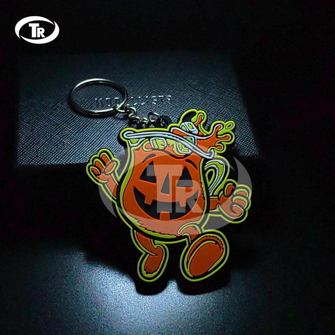 Personalized Wholesale Key Chain Pvc Rubber brand logo pvc monkey keychain